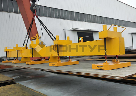 Грузоподъемная траверса с электропостоянными магнитами для нескольких стальных пластин, серия HM6