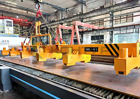 Грузоподъемная траверса с электропостоянными магнитами для листового проката и штрипс, серия HM1