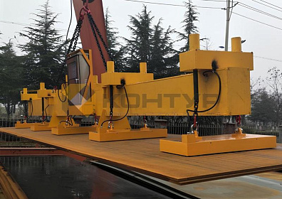 Грузоподъемная траверса с электропостоянными магнитами для нескольких стальных листов, серия HM6