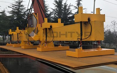 Грузоподъемная траверса с электропостоянными магнитами для нескольких стальных пластин, серия HM6