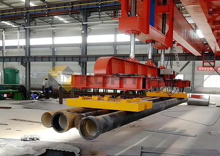 Грузоподъемная траверса с электропостоянными магнитами для трубного проката, серия HT