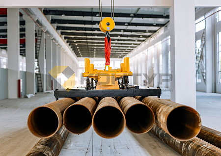 Грузоподъемная траверса с электропостоянными магнитами для трубного проката, серия HT