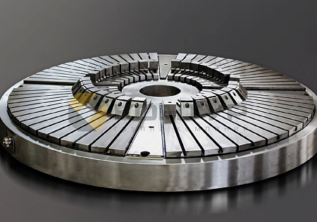 Патроны, плиты и зажимы HVR MAG на основе электроуправляемых постоянных магнитов серии HMC2 для вертикальных токарно-карусельных станков