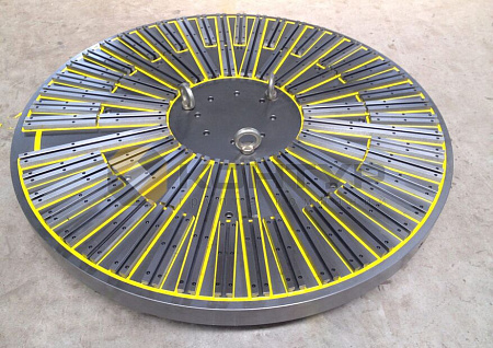 Патроны, плиты и зажимы HVR MAG на основе электроуправляемых постоянных магнитов серии HMC2 для вертикальных токарно-карусельных станков