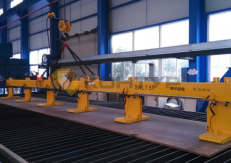 Грузоподъемная траверса с электропостоянными магнитами для вертикального перемещения листов, серия HM4