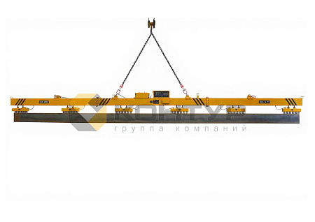 Грузоподъемная траверса с электропостоянными магнитами с питанием от аккумулятора для стального сортового прокат, серия HBEPS